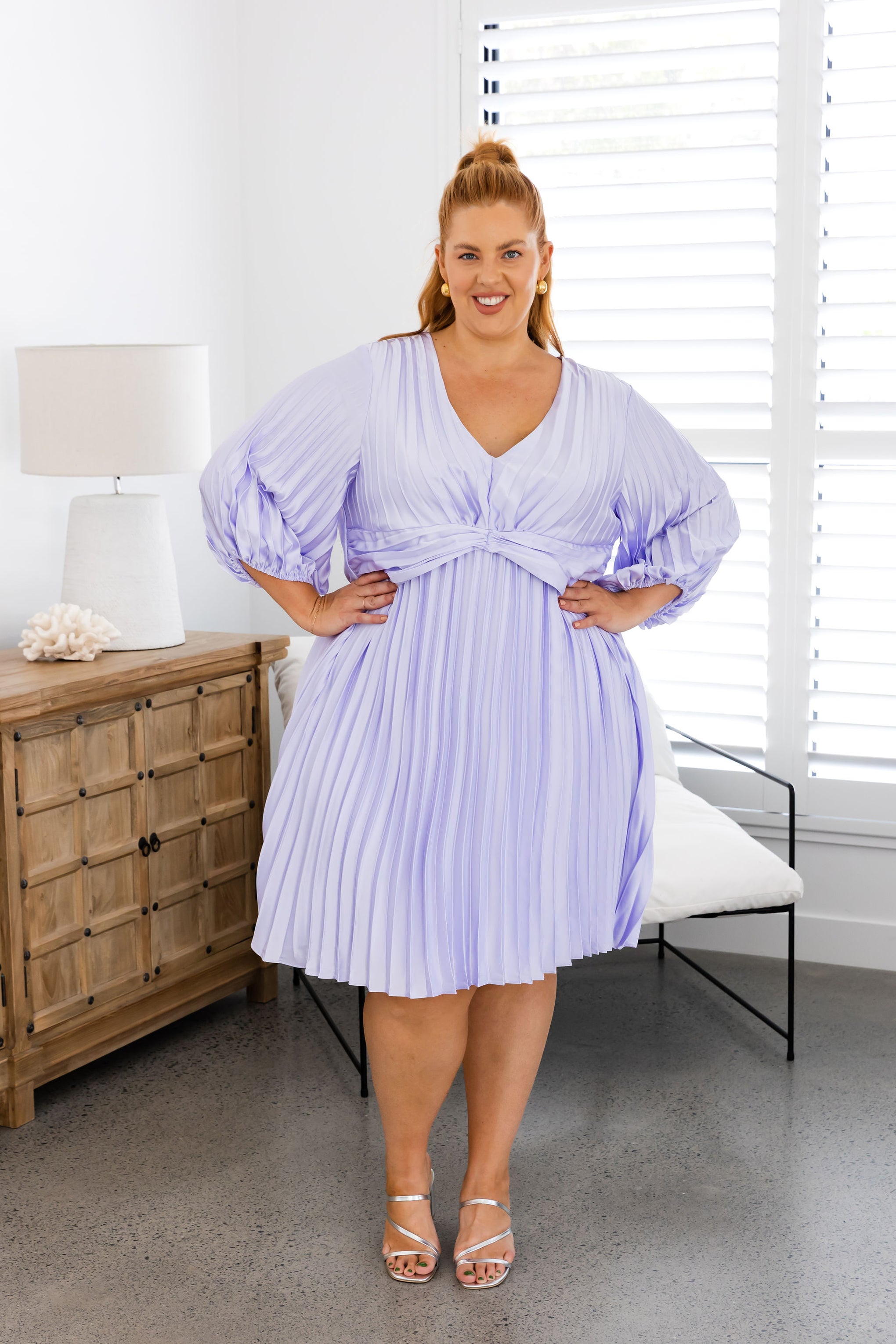 Sorrento Party Dress in Lilac