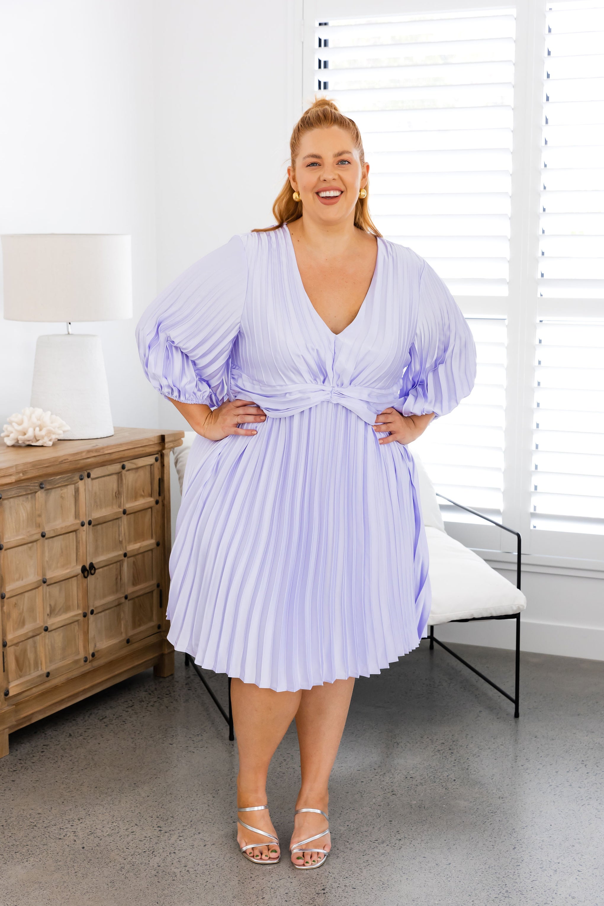 Sorrento Party Dress in Lilac