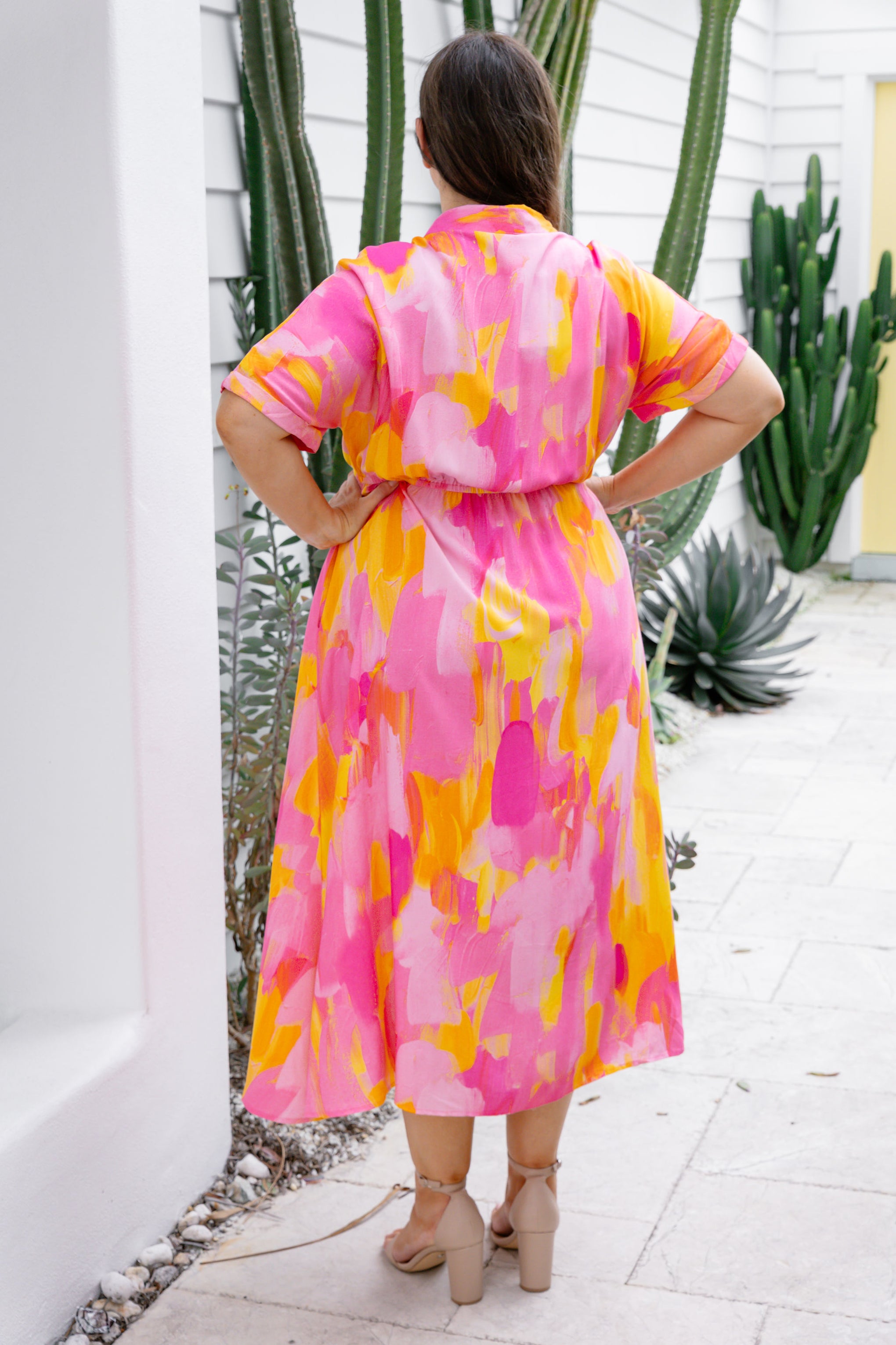 Maggi Dress in Pink Bloom by Maggi McDonald