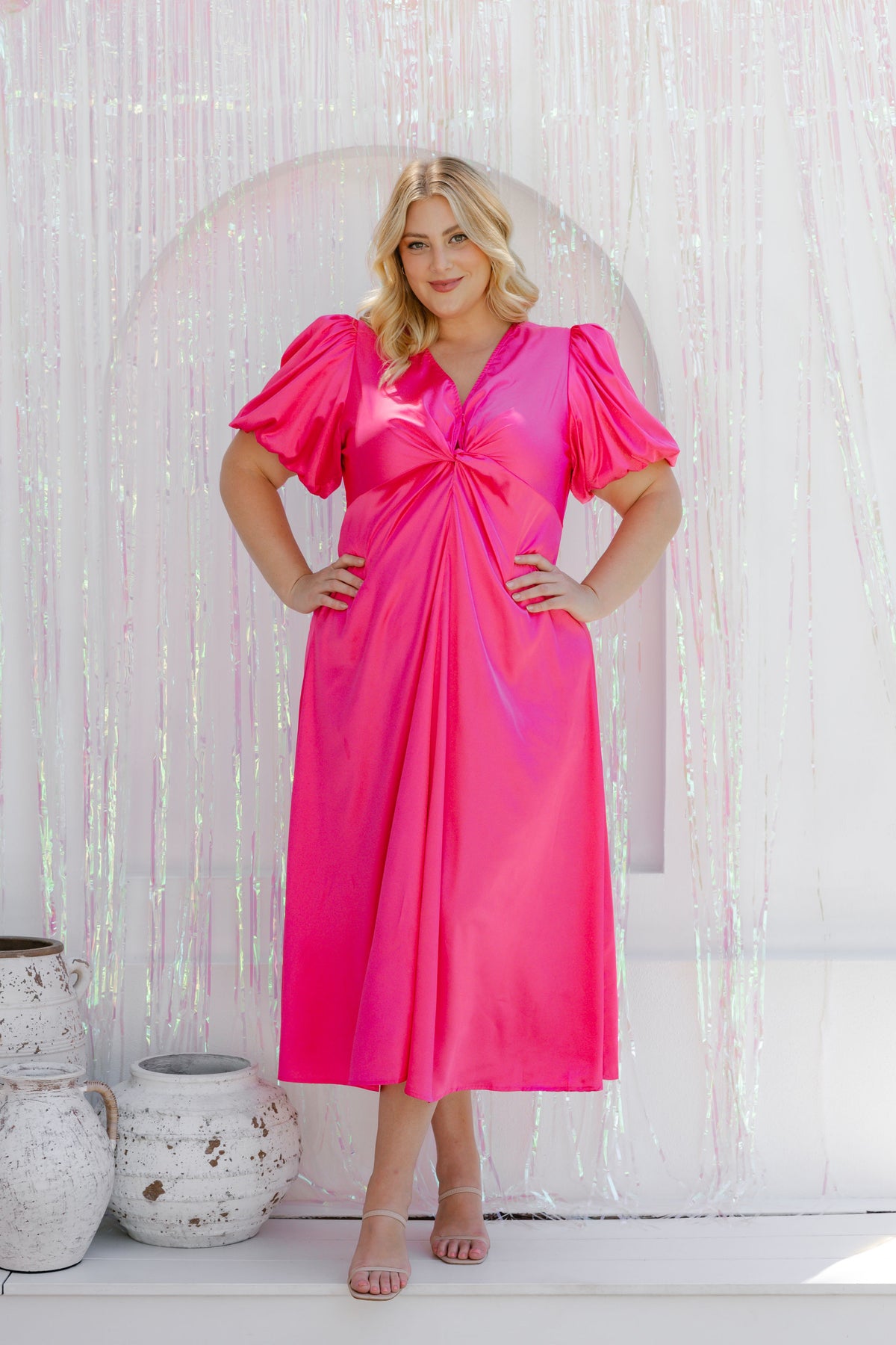 Venice Hot Pink Satin Dress – Proud Poppy Clothing