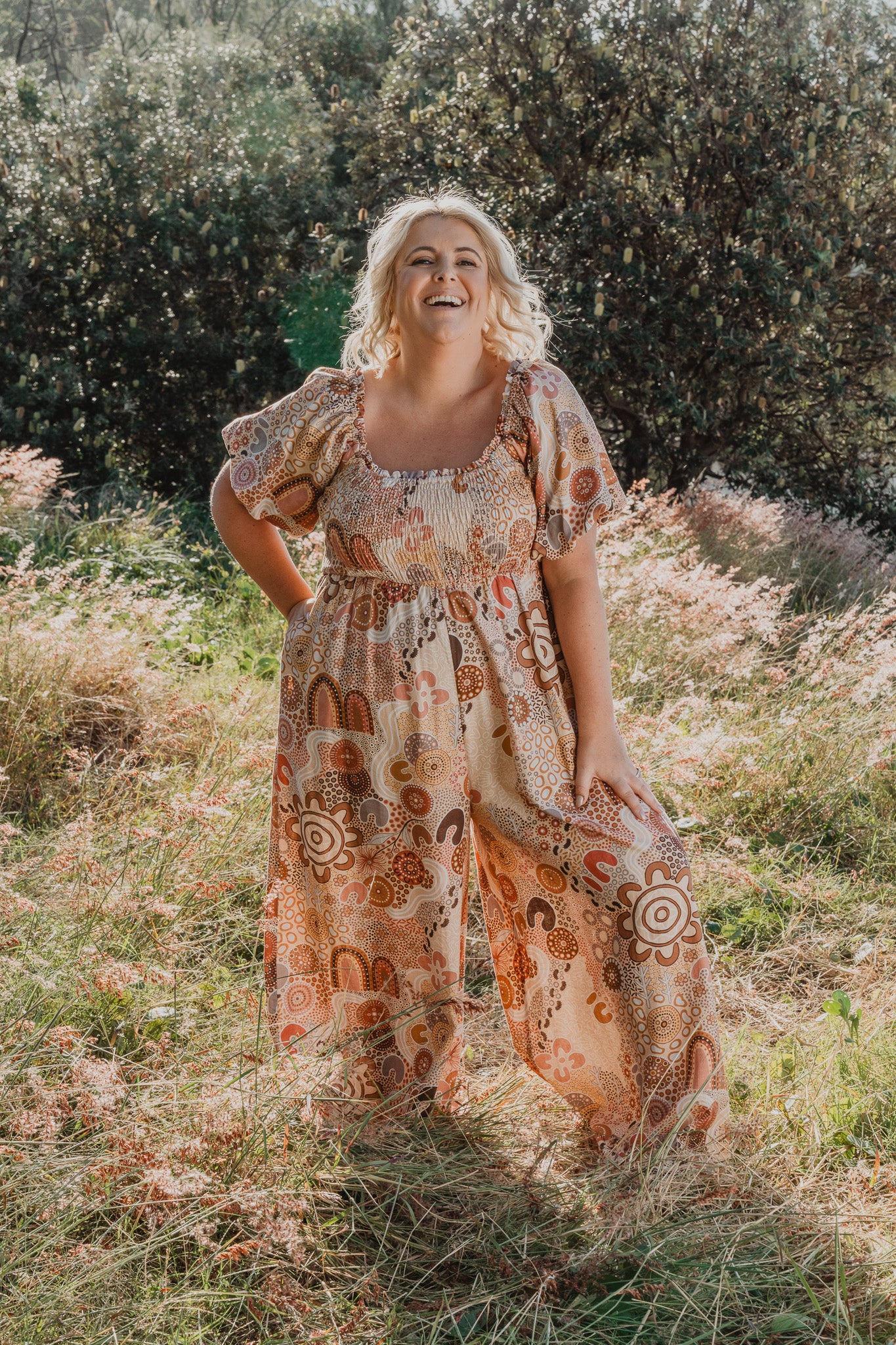 Stelle Jumpsuit in Rise and Bloom