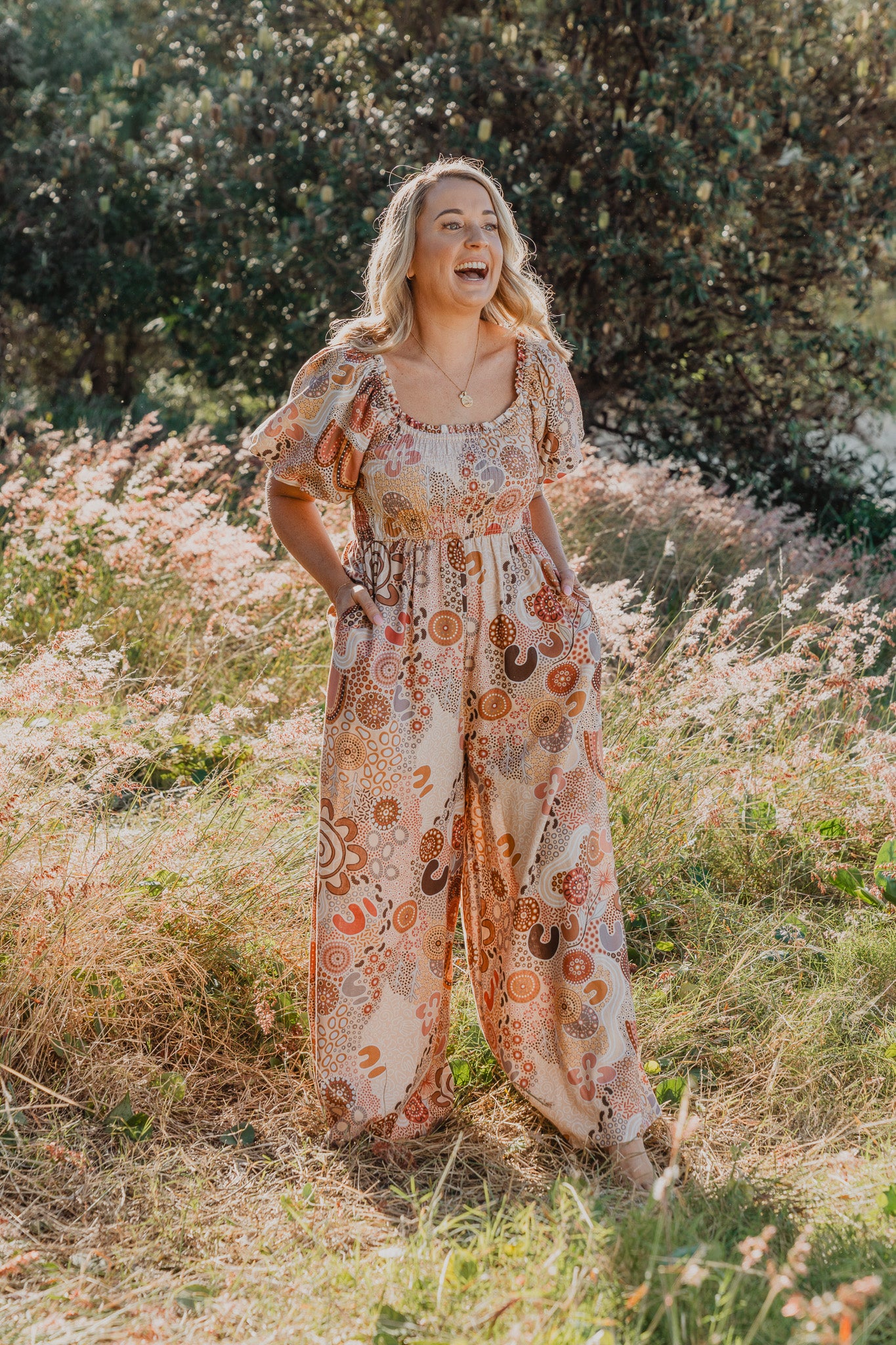Stelle Jumpsuit in Rise and Bloom