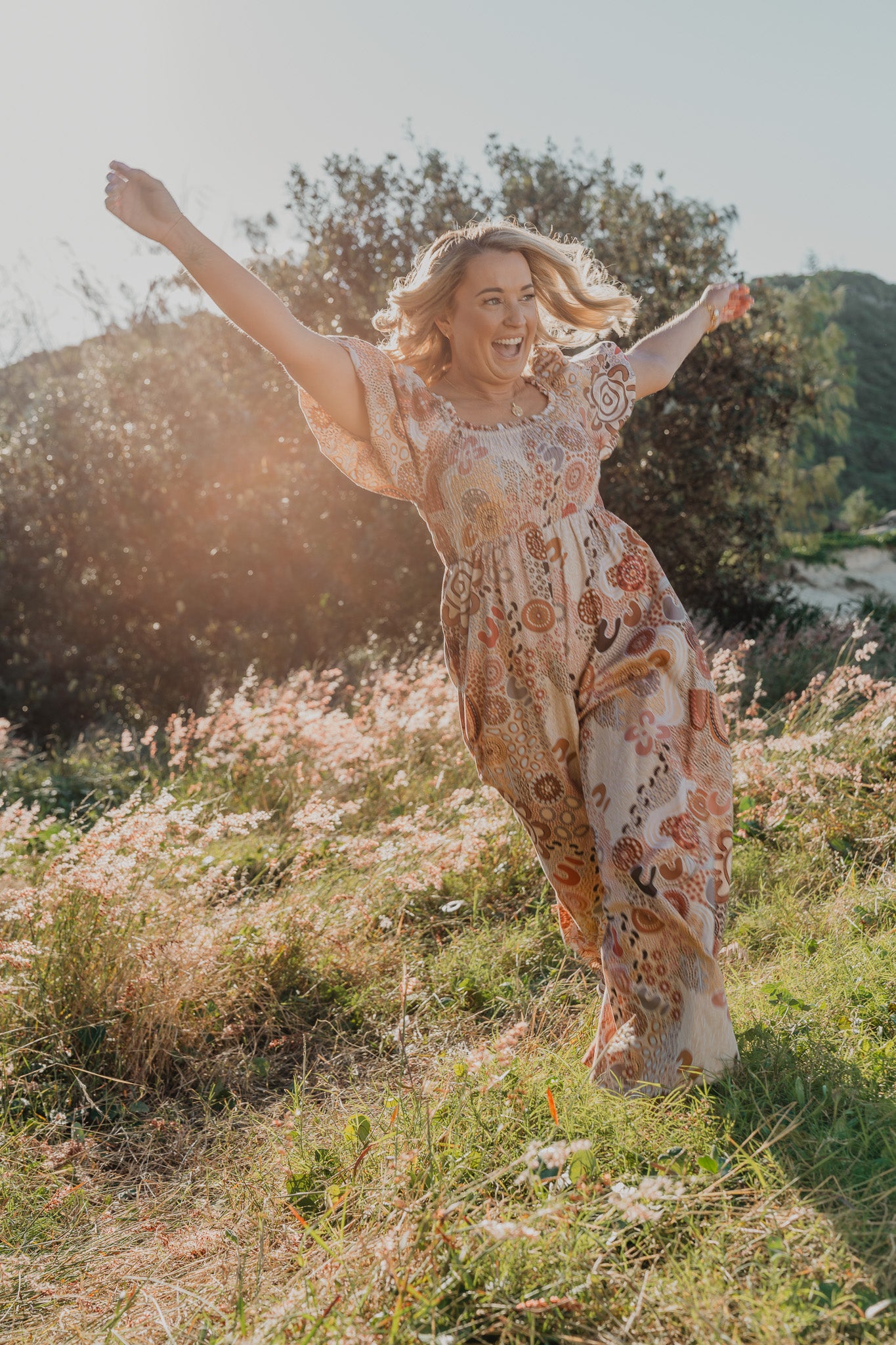 Stelle Jumpsuit in Rise and Bloom