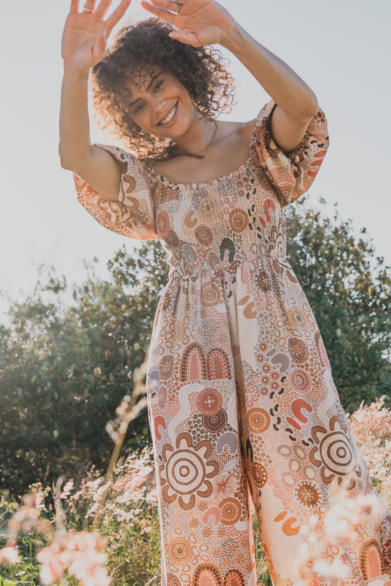 Stelle Jumpsuit in Rise and Bloom