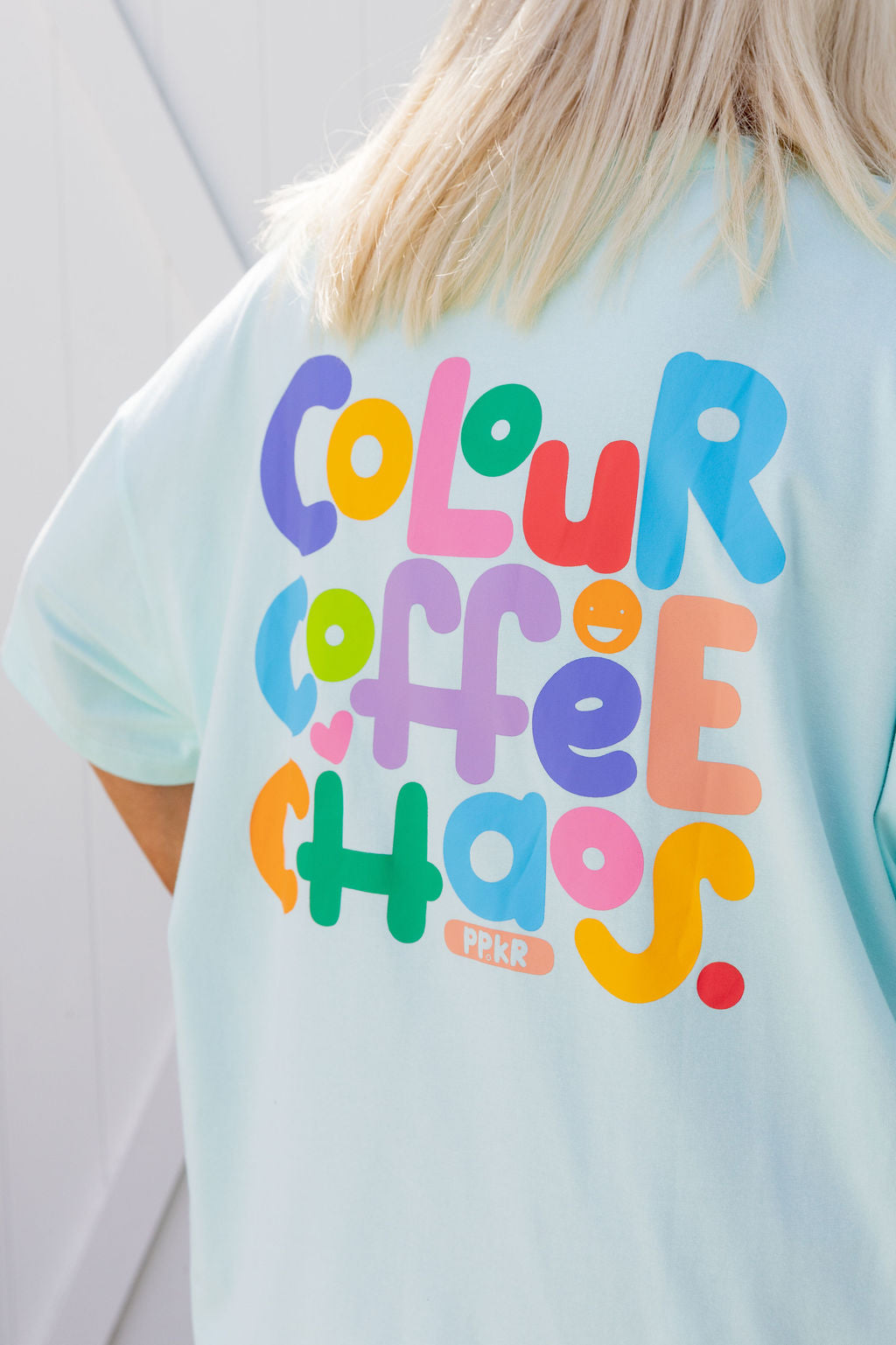 Alfie Oversized Tee in Chaos Blue by Kasey Rainbow