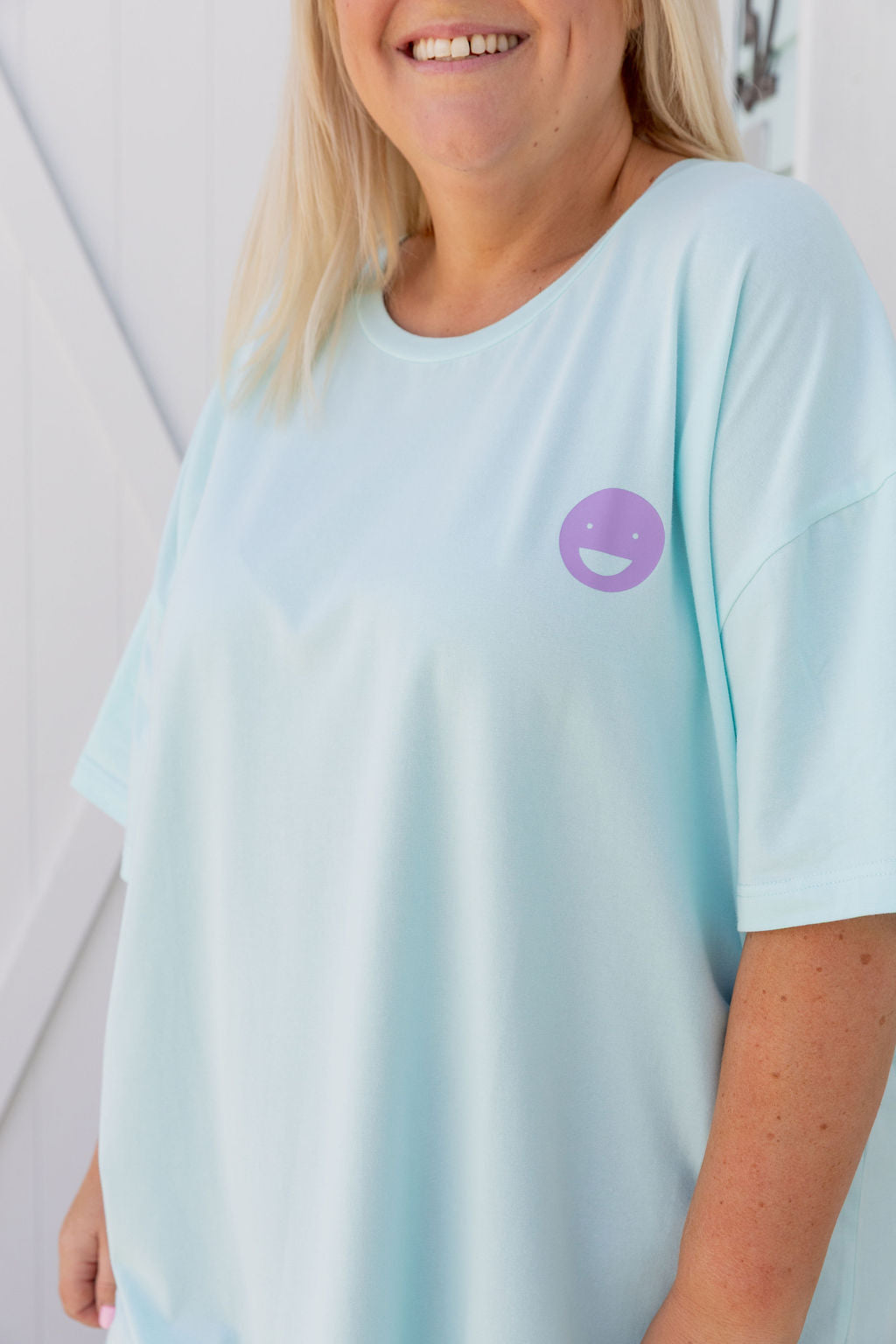 Alfie Oversized Tee in Chaos Blue by Kasey Rainbow