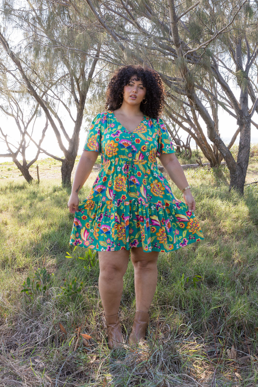 Esmae Dress in Emerald Dreams