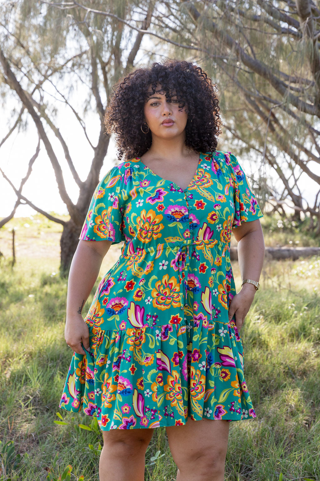 Esmae Dress in Emerald Dreams