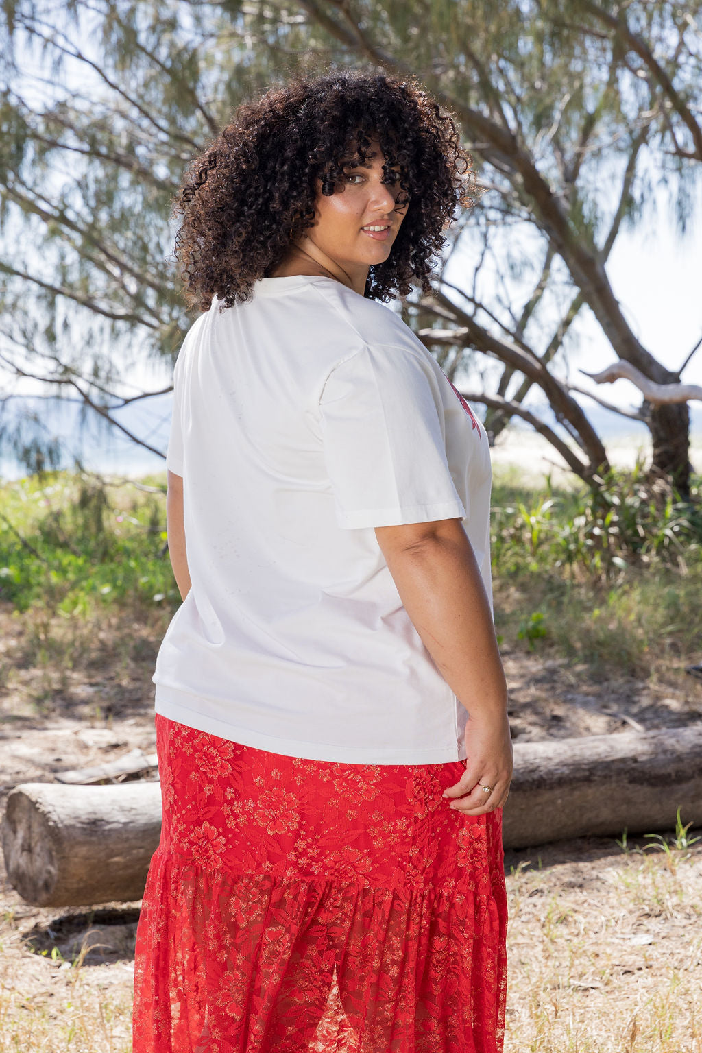 Zadi Relaxed Tee in Bows