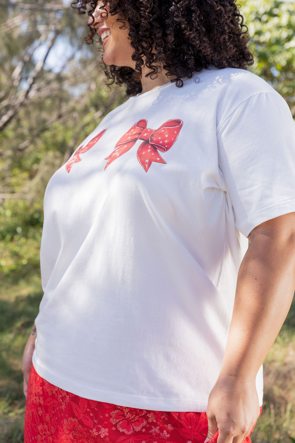 Zadi Relaxed Tee in Bows