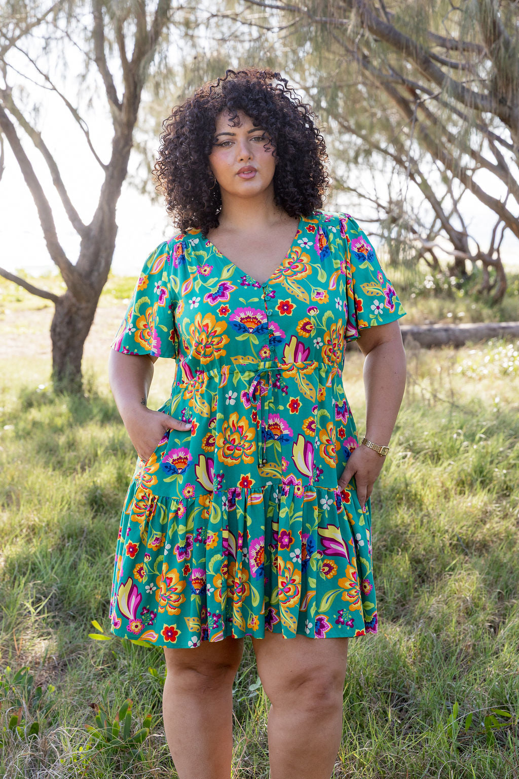 Esmae Dress in Emerald Dreams