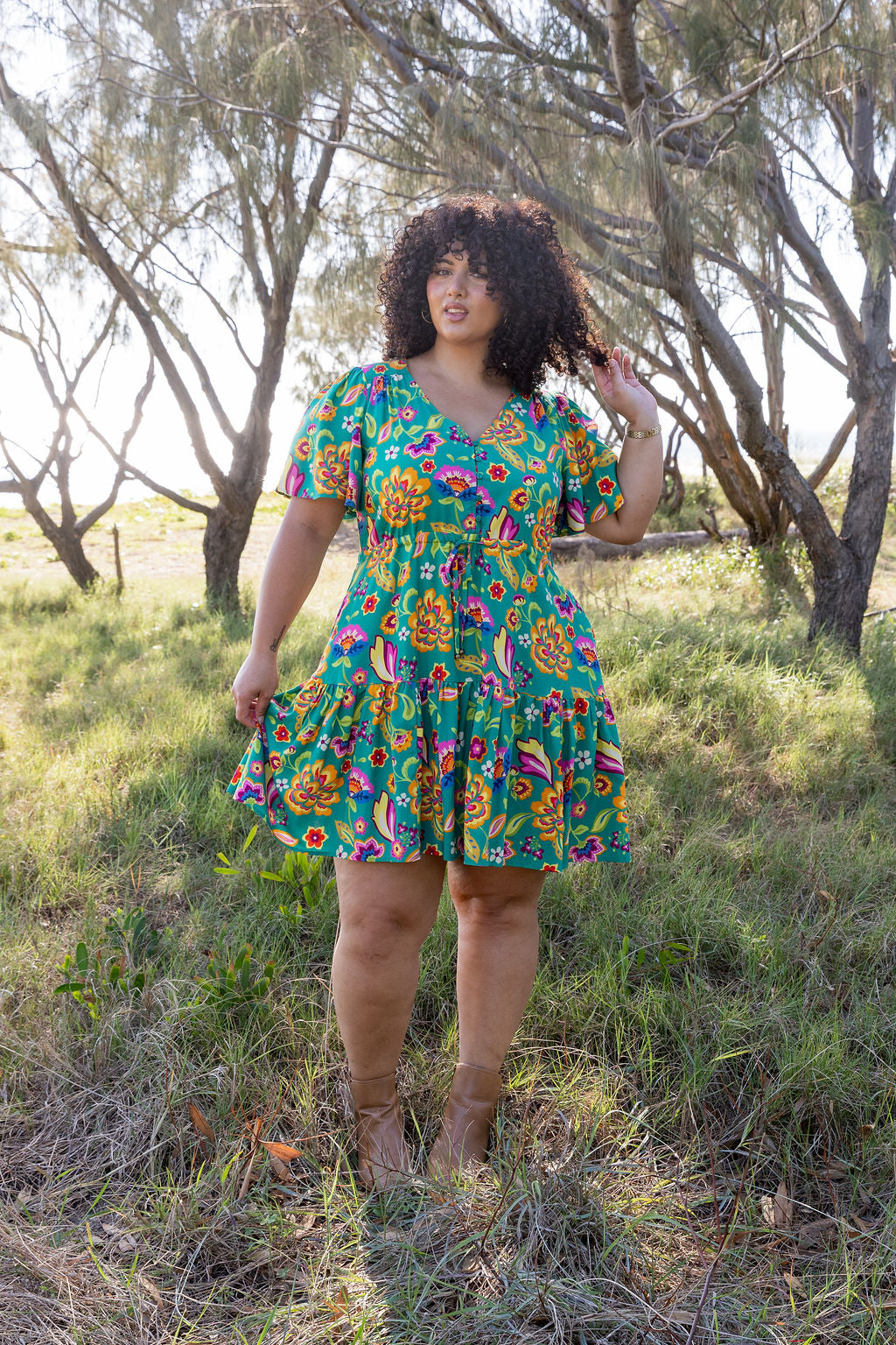 Esmae Dress in Emerald Dreams