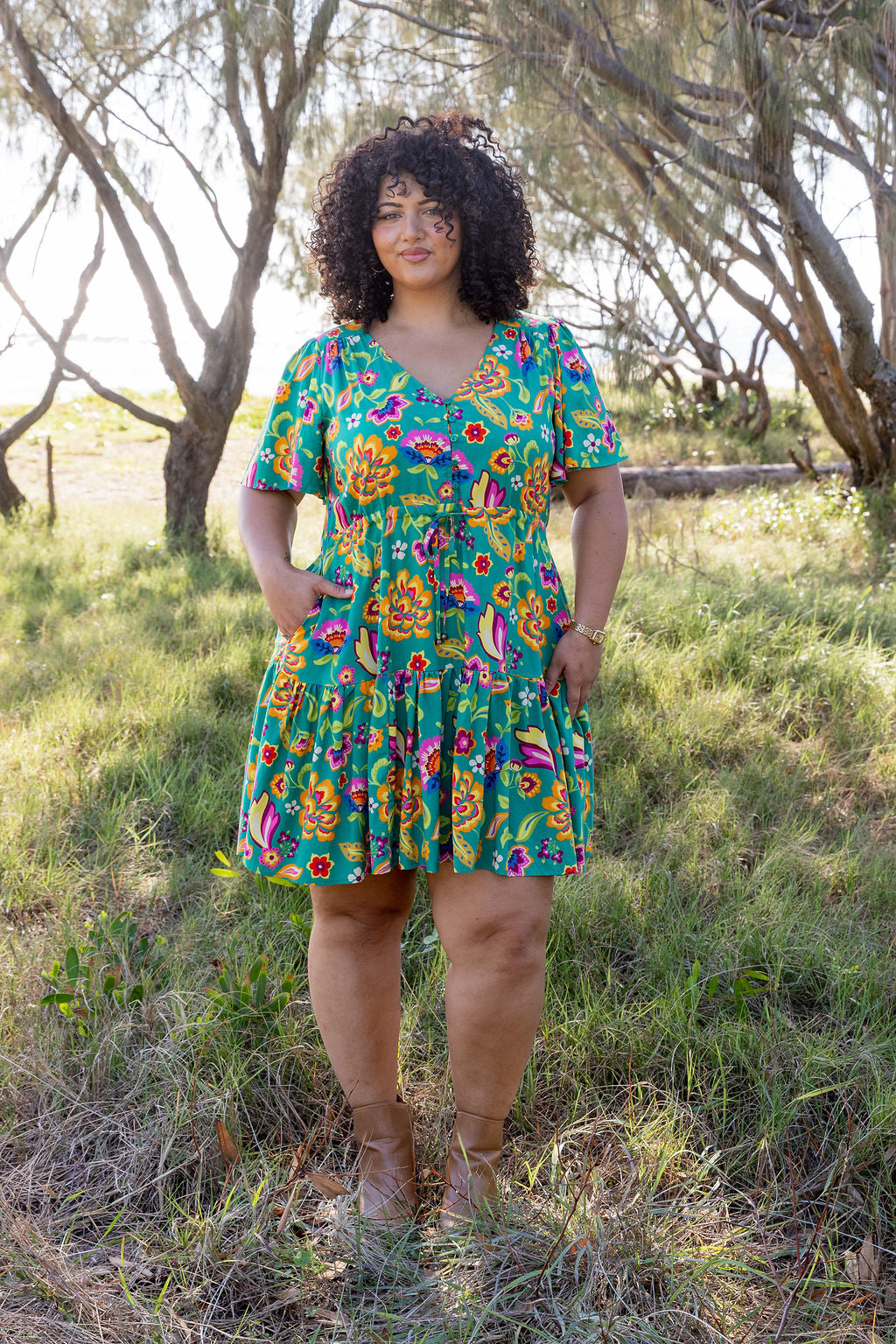 Esmae Dress in Emerald Dreams