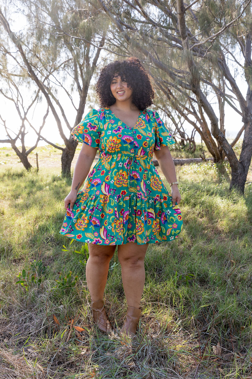 Esmae Dress in Emerald Dreams