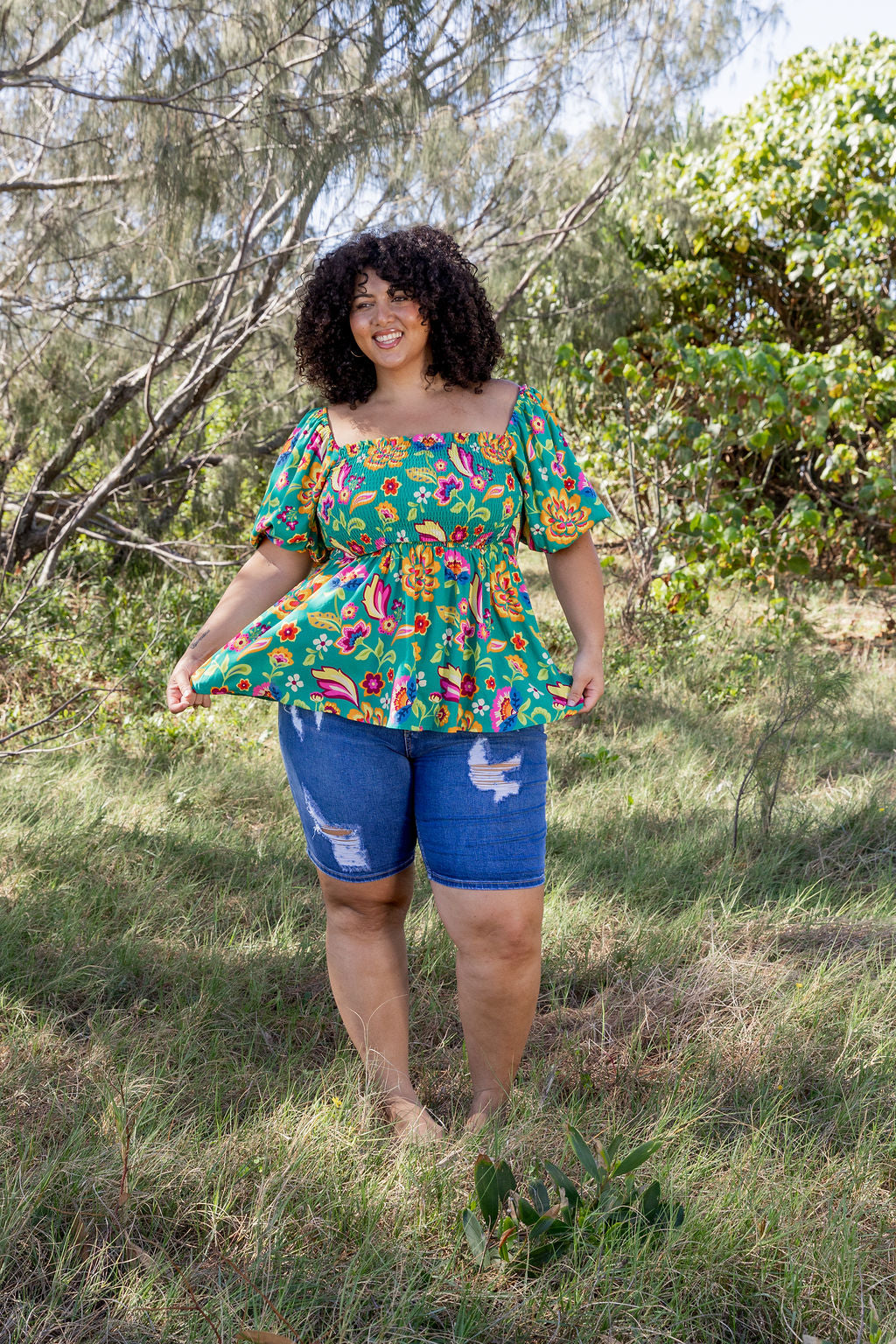 Emily Top in Emerald Dreams