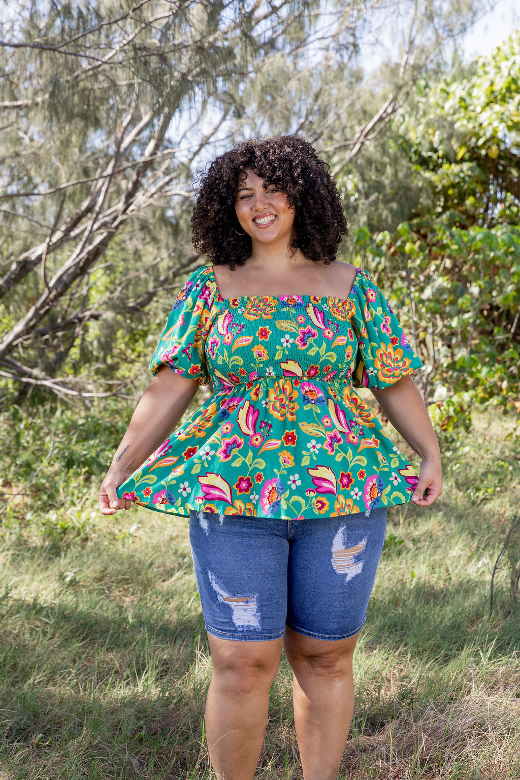 Emily Top in Emerald Dreams