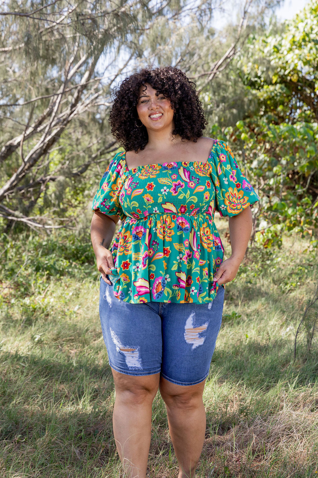 Emily Top in Emerald Dreams