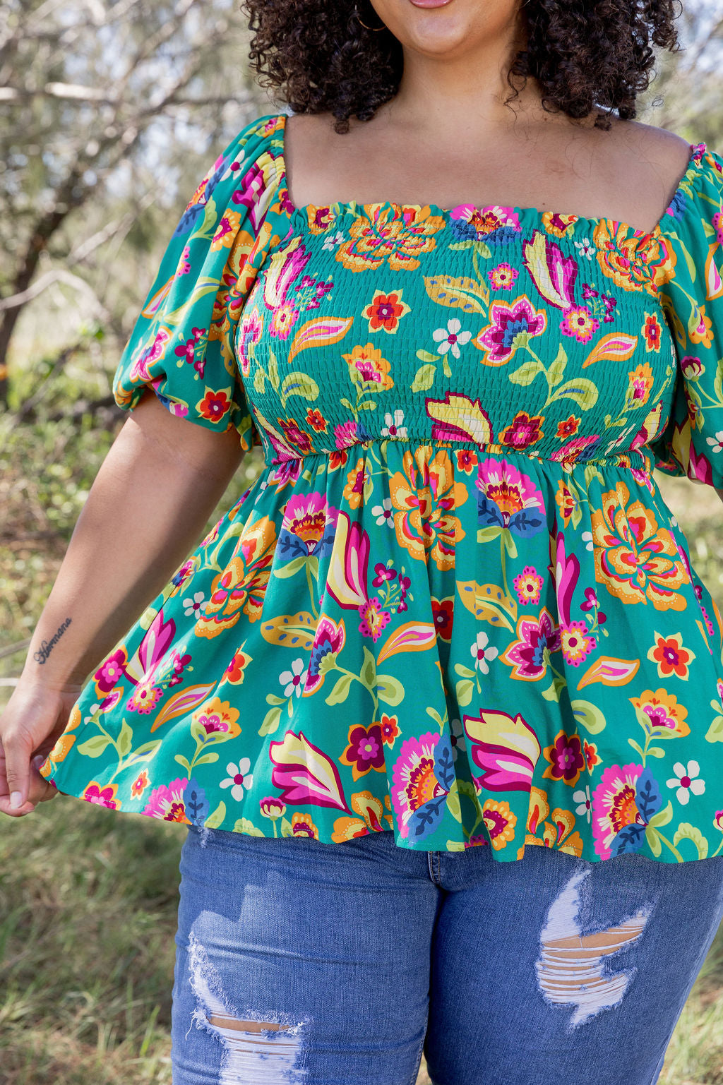 Emily Top in Emerald Dreams