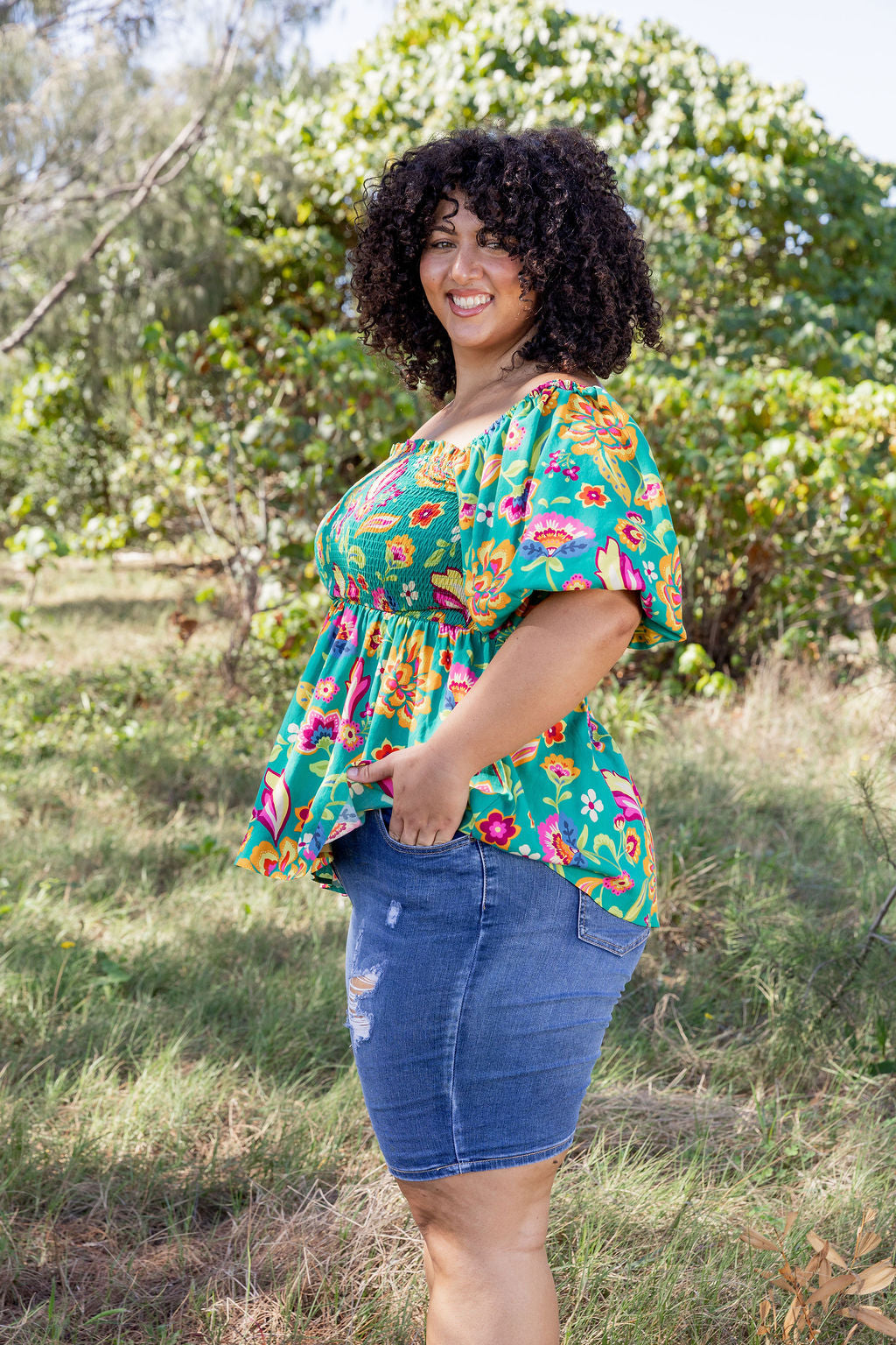 Emily Top in Emerald Dreams