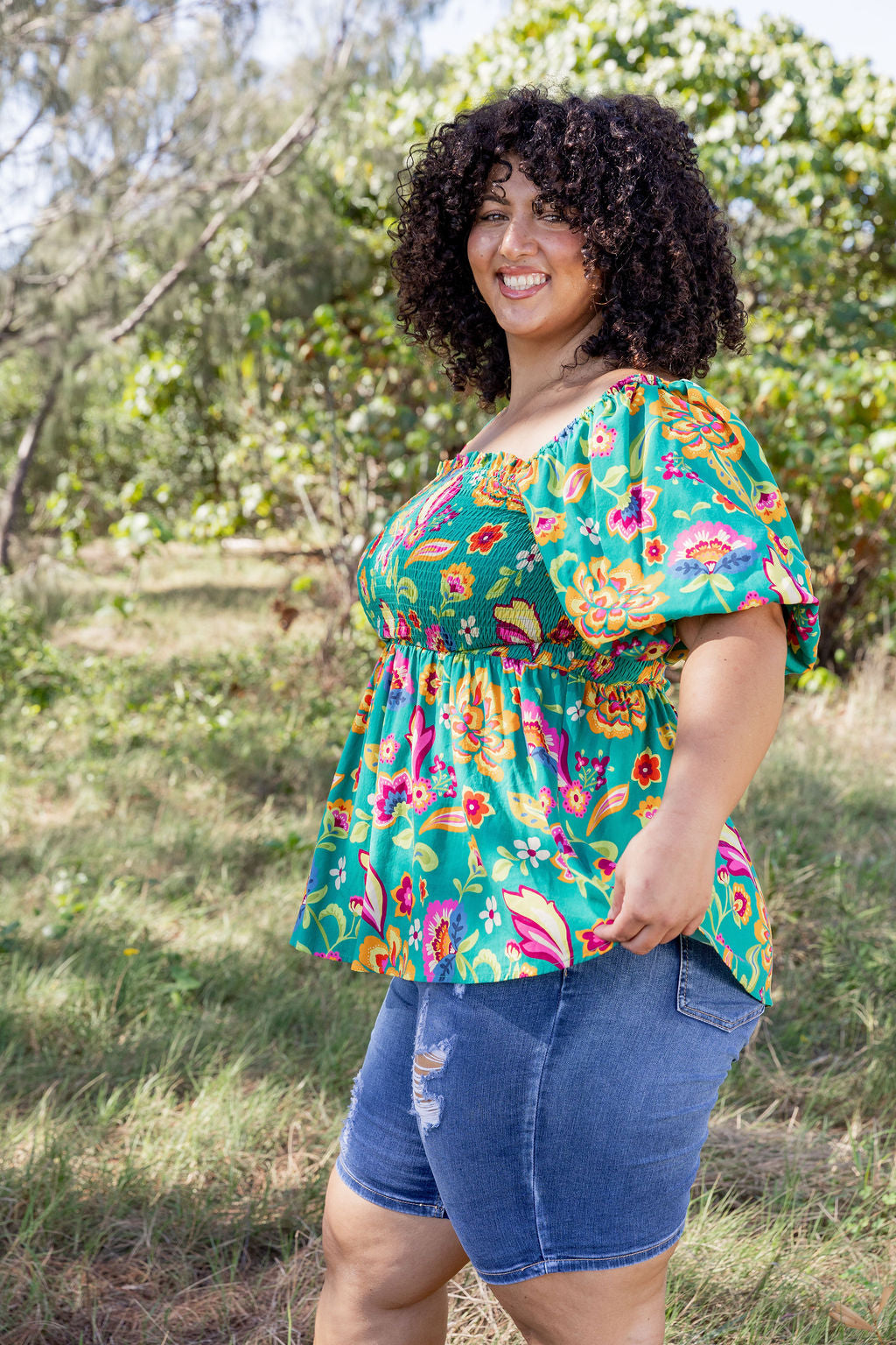 Emily Top in Emerald Dreams