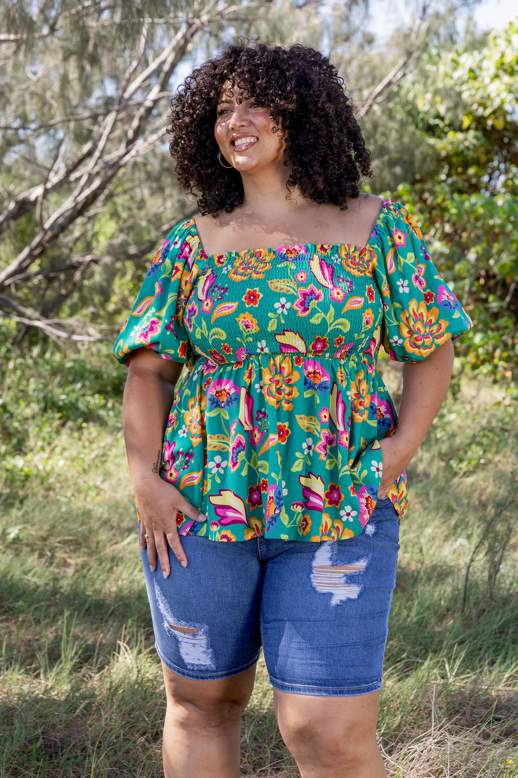 Emily Top in Emerald Dreams