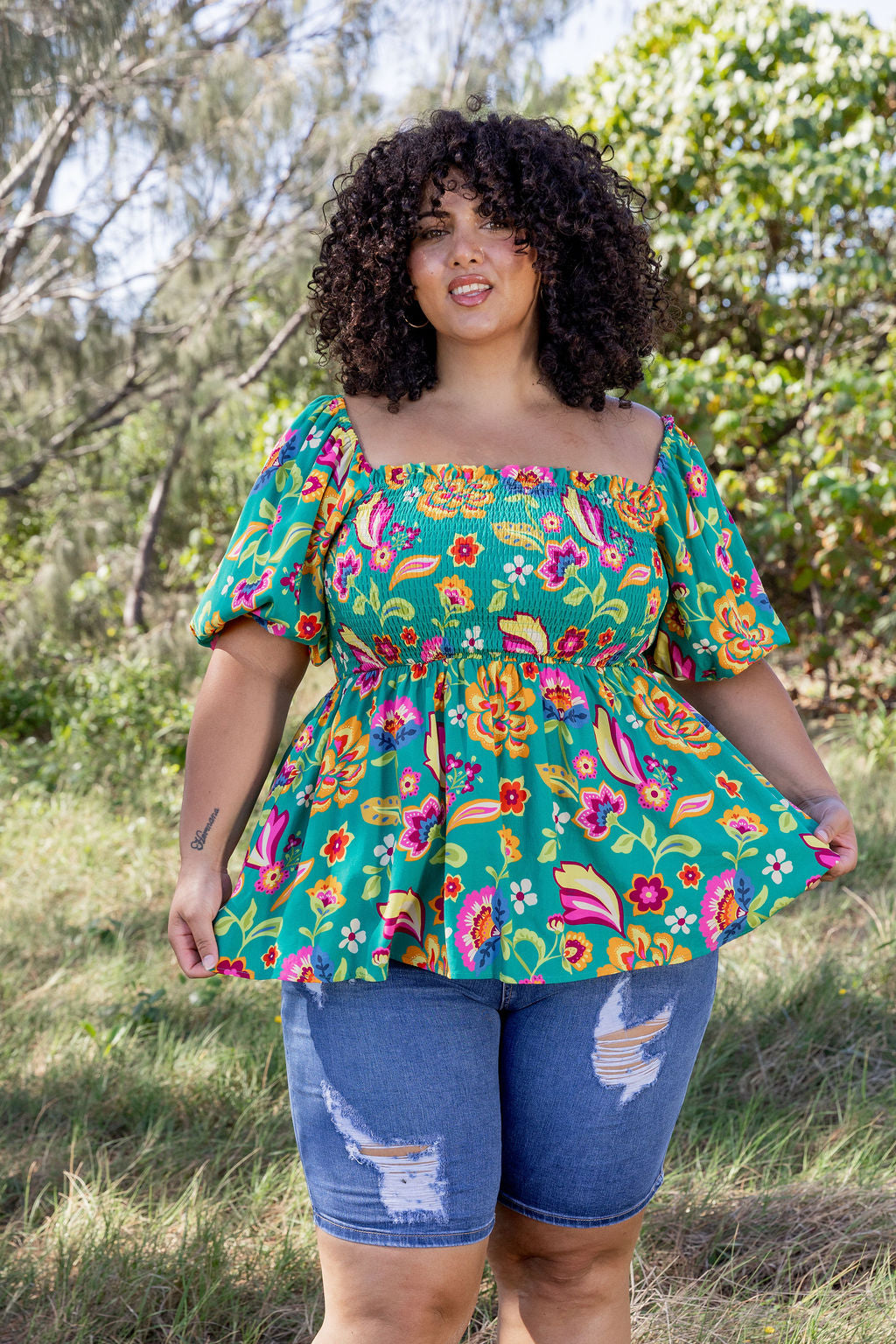 Emily Top in Emerald Dreams