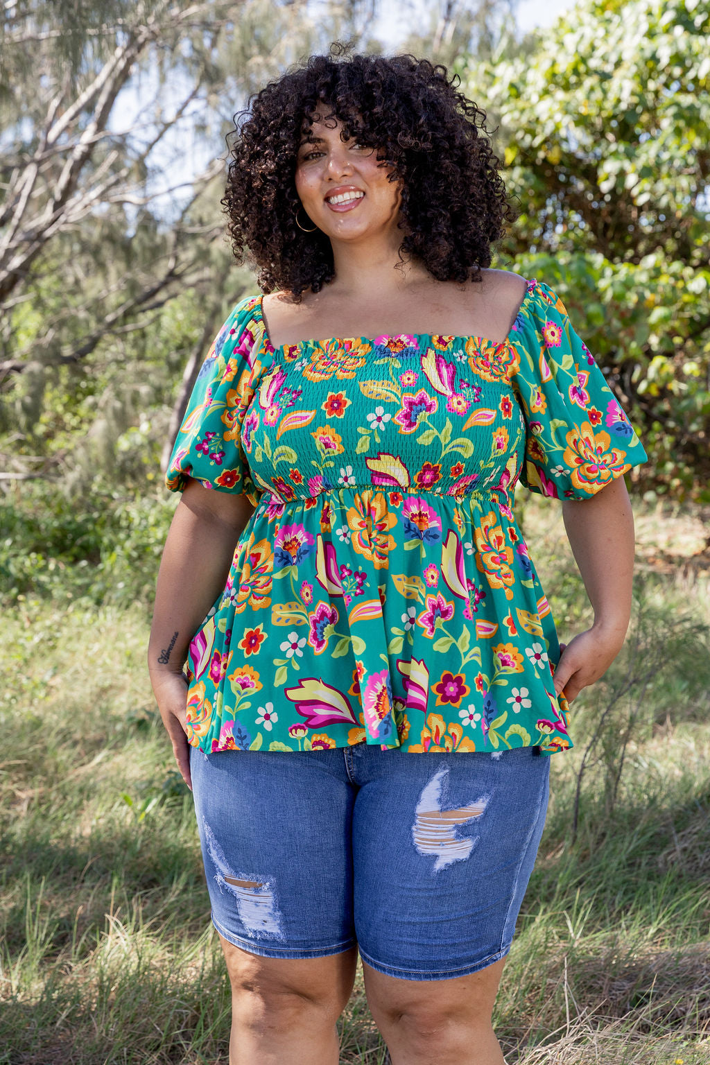 Emily Top in Emerald Dreams