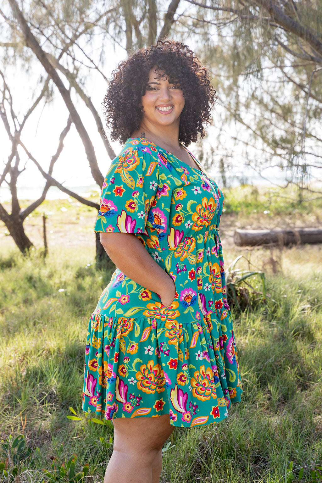 Esmae Dress in Emerald Dreams
