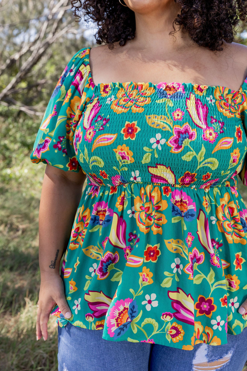 Emily Top in Emerald Dreams