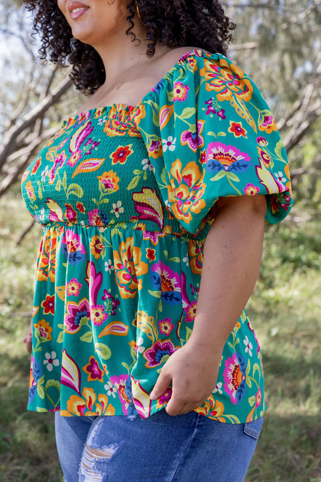 Emily Top in Emerald Dreams