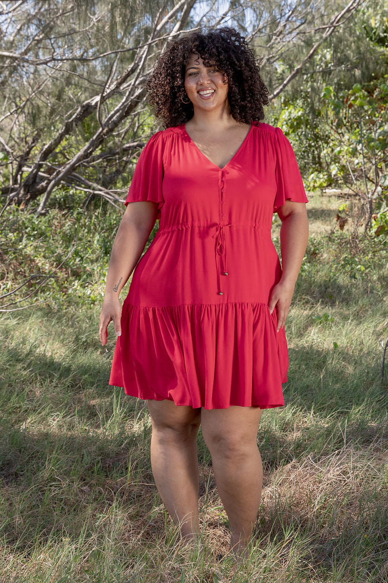 white christmas dresses Aussie Christmas Red Womens Xmas Dress main image 0
