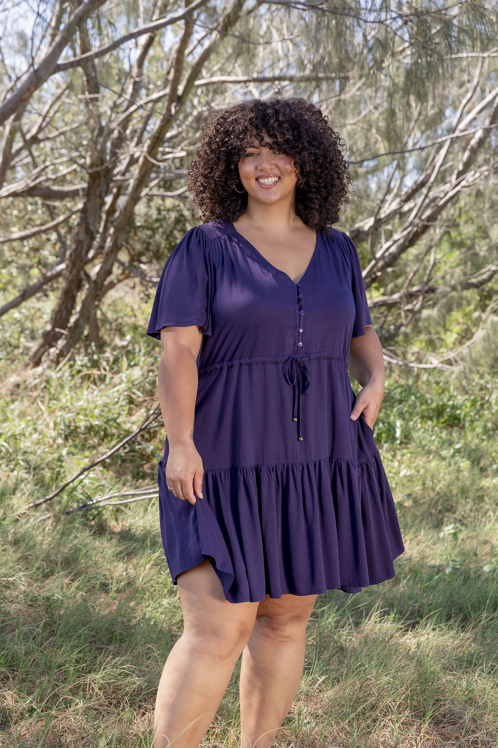 Esmae Dress in Midnight