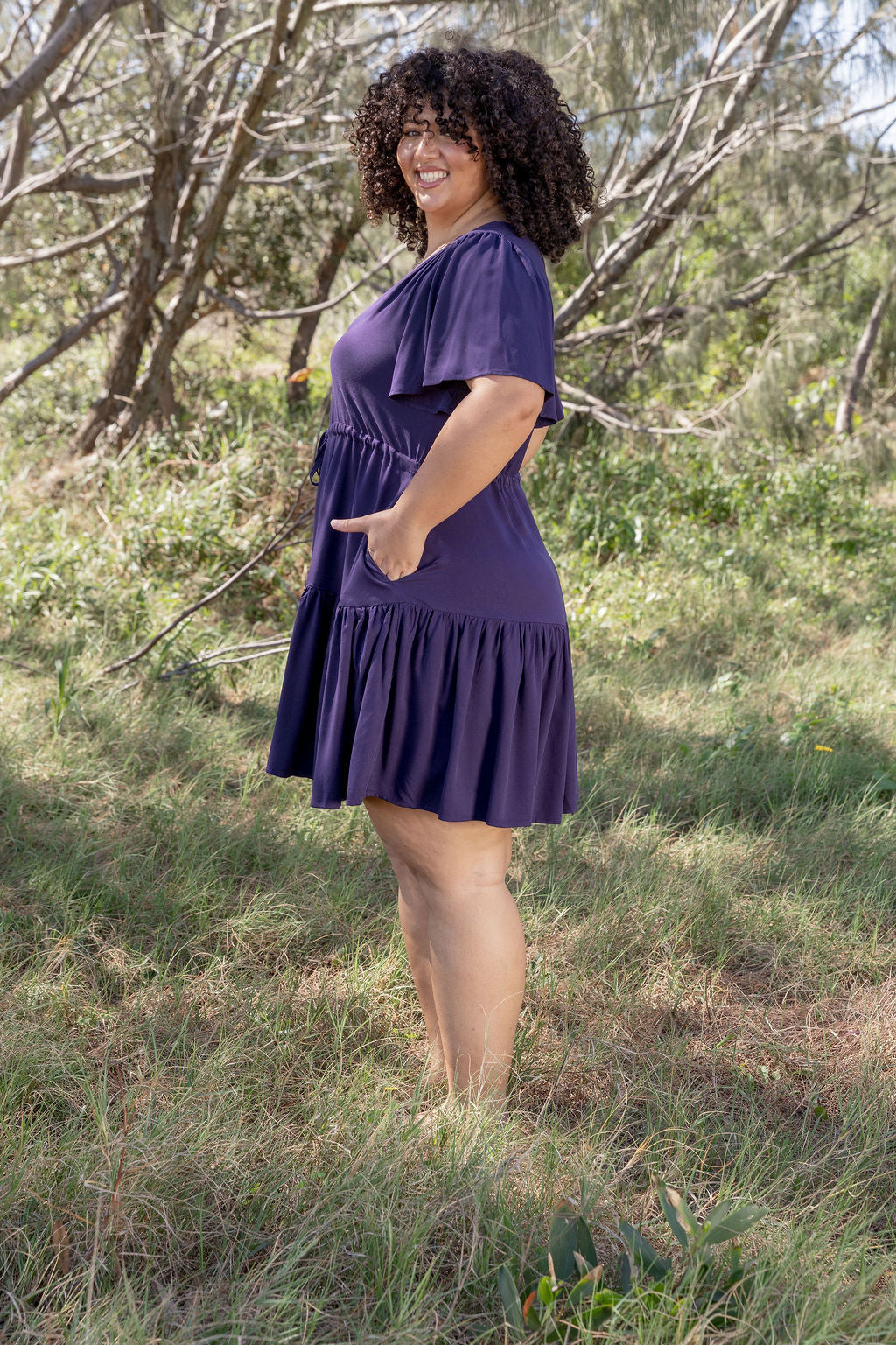Esmae Dress in Midnight