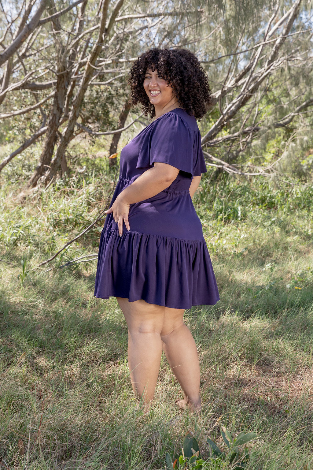 Esmae Dress in Midnight