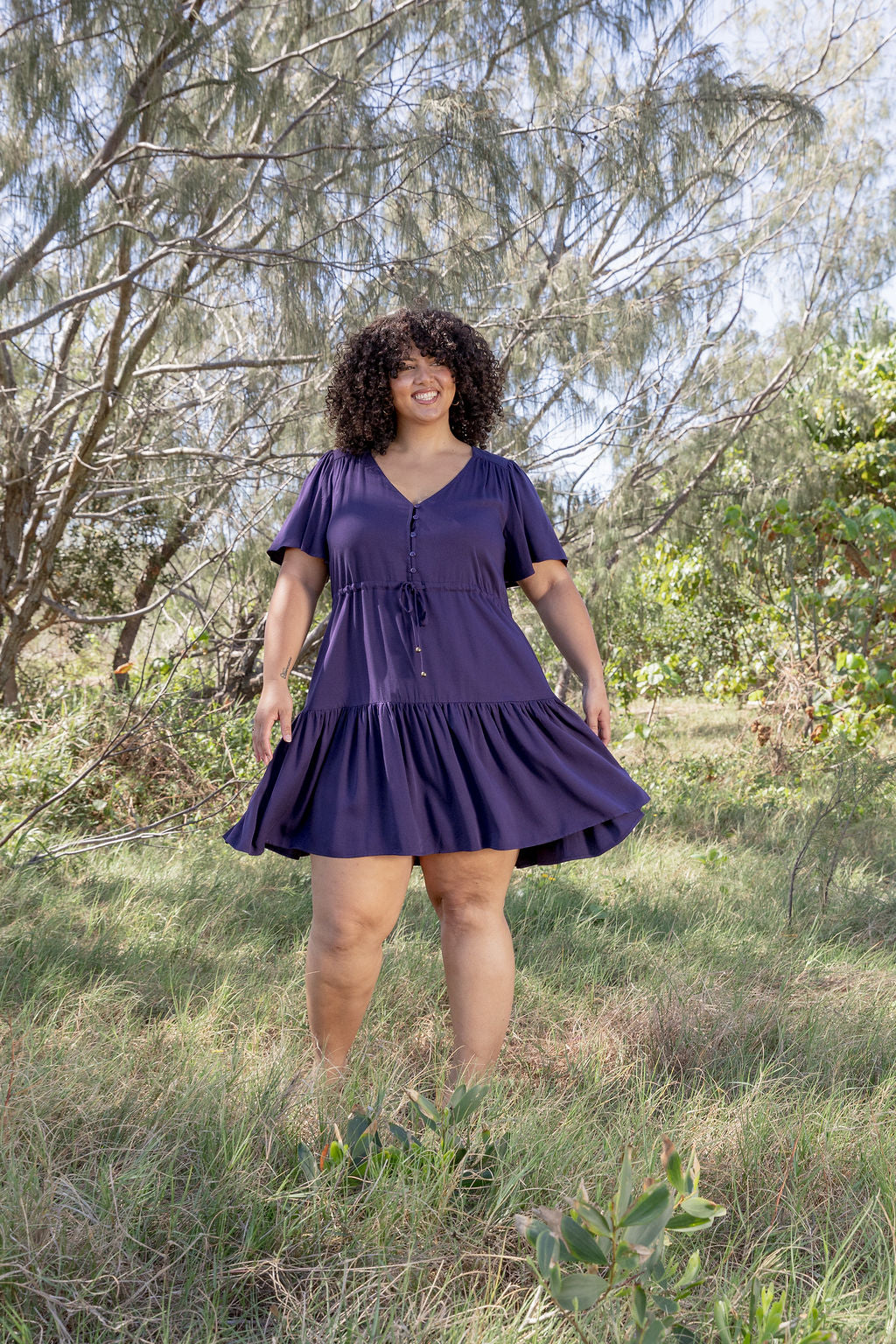 Esmae Dress in Midnight