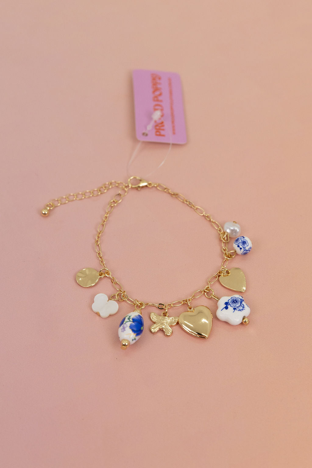 Multi Charm Locket Bracelet