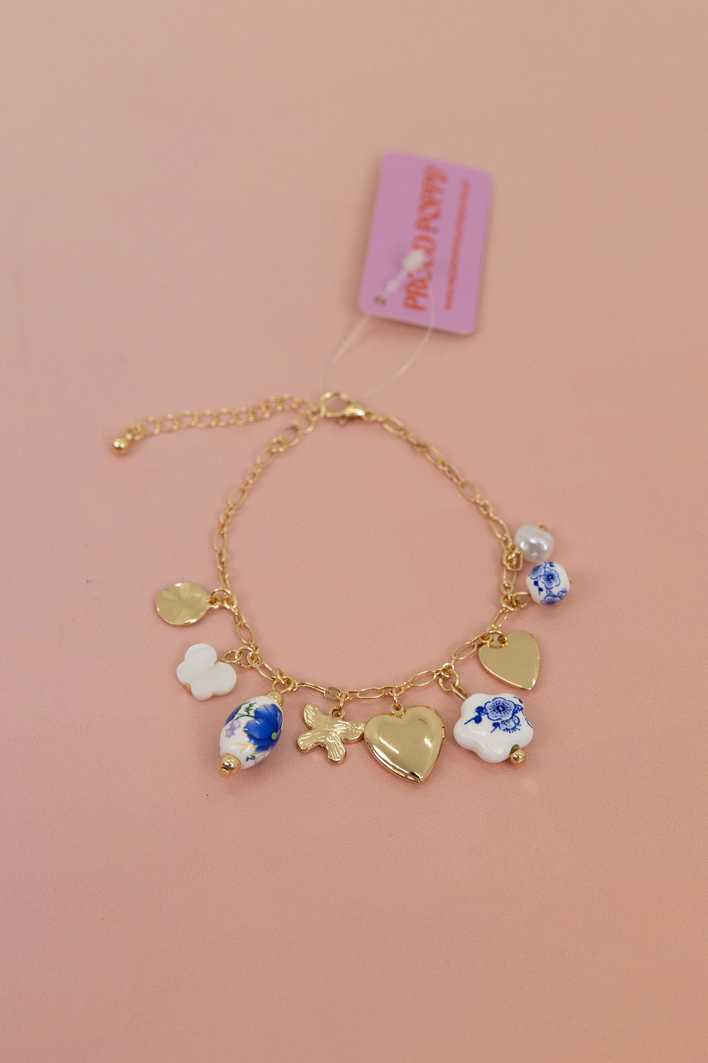 Multi Charm Locket Bracelet