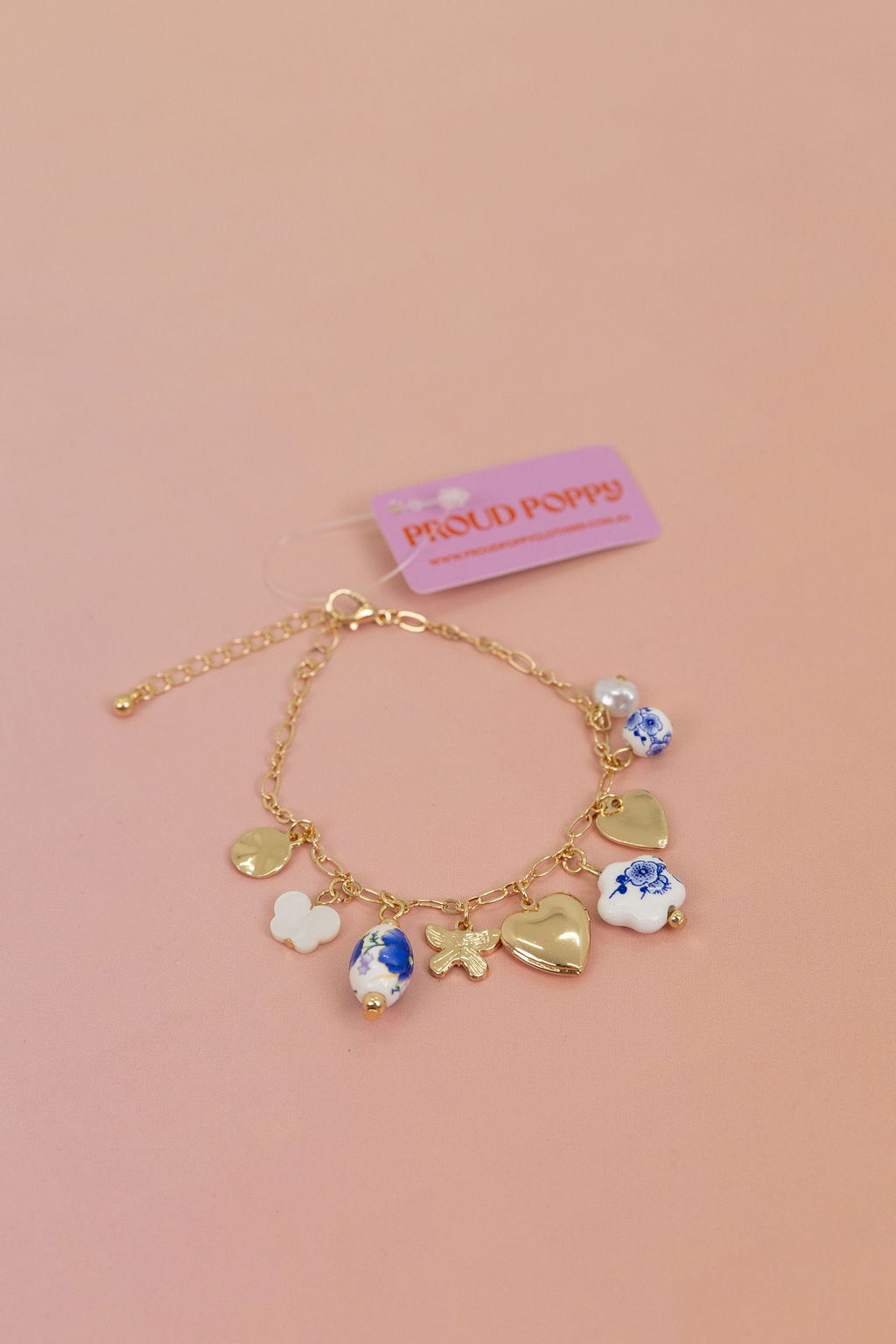 Multi Charm Locket Bracelet