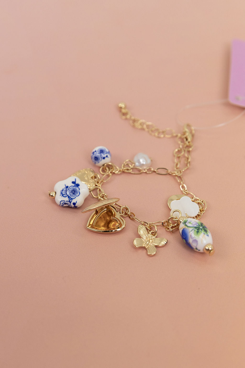 Multi Charm Locket Bracelet
