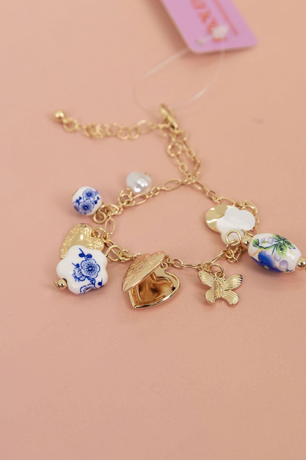 Multi Charm Locket Bracelet