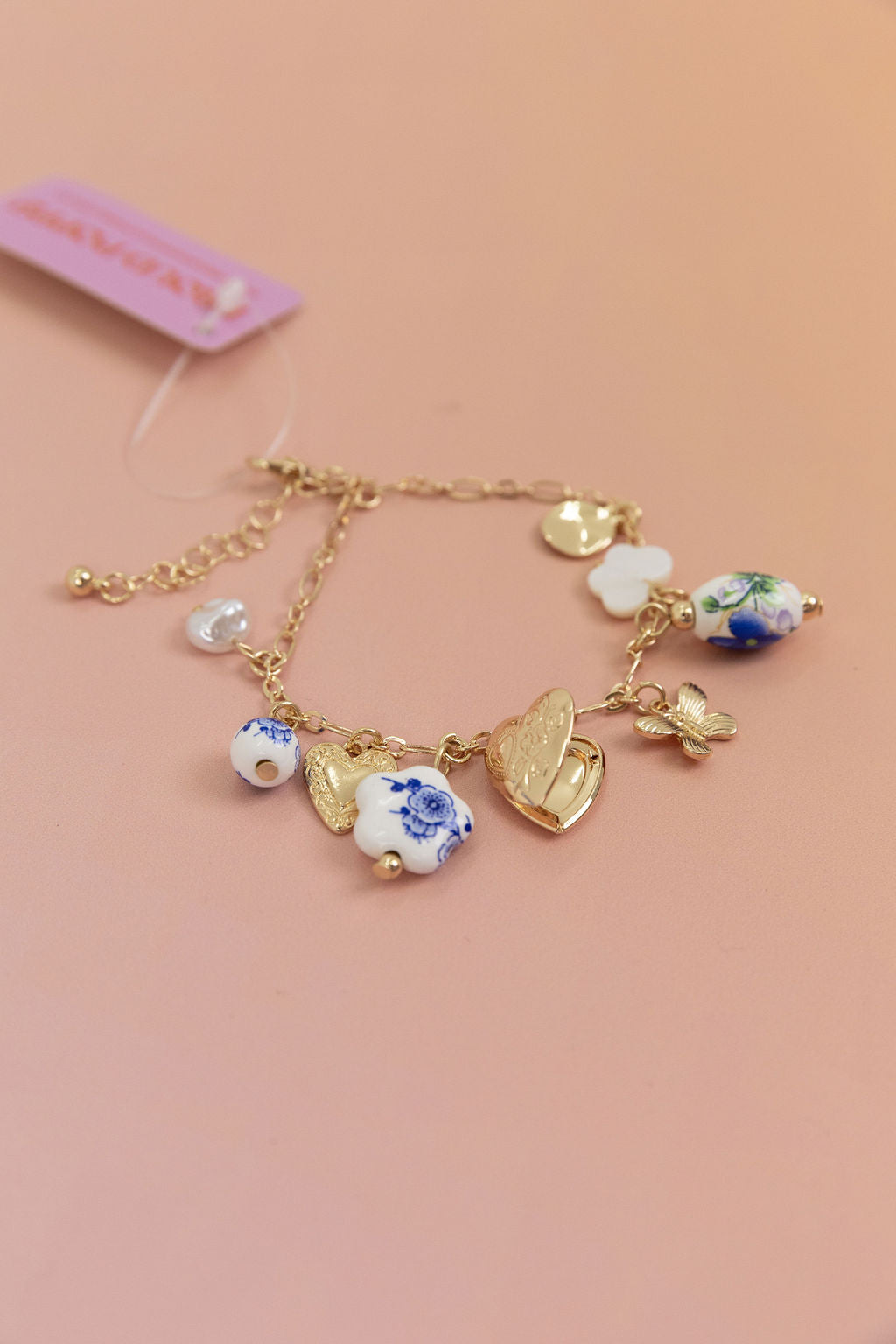 Multi Charm Locket Bracelet