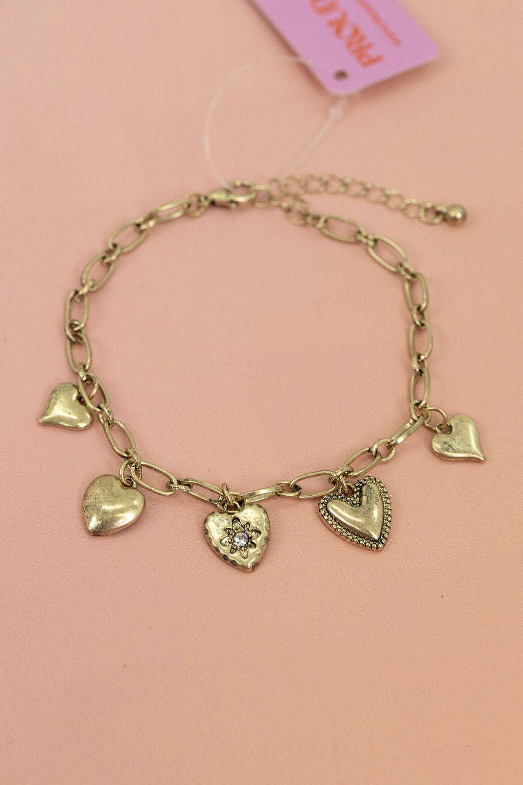 Hearts Charm Bracelet