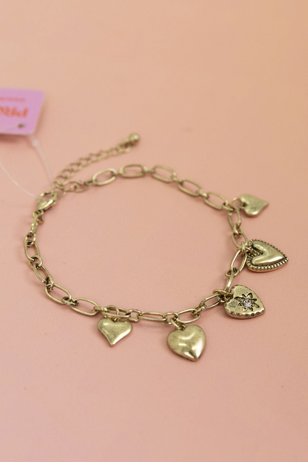 Hearts Charm Bracelet