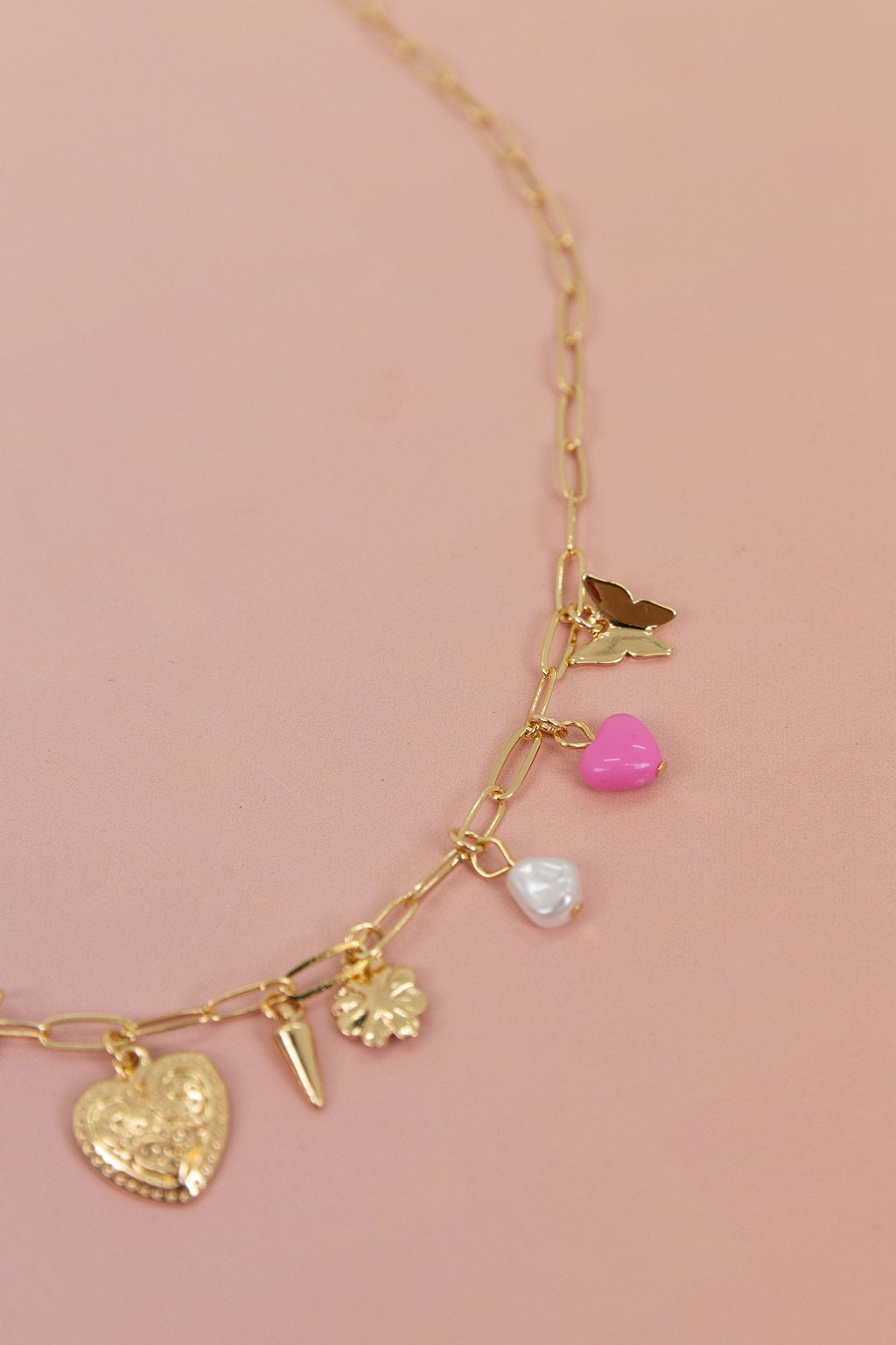Multi Charm Chain Necklace