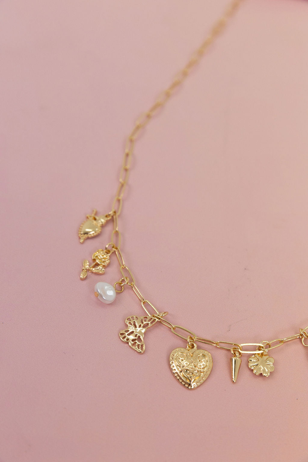 Multi Charm Chain Necklace