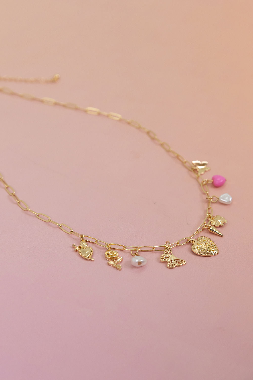 Multi Charm Chain Necklace