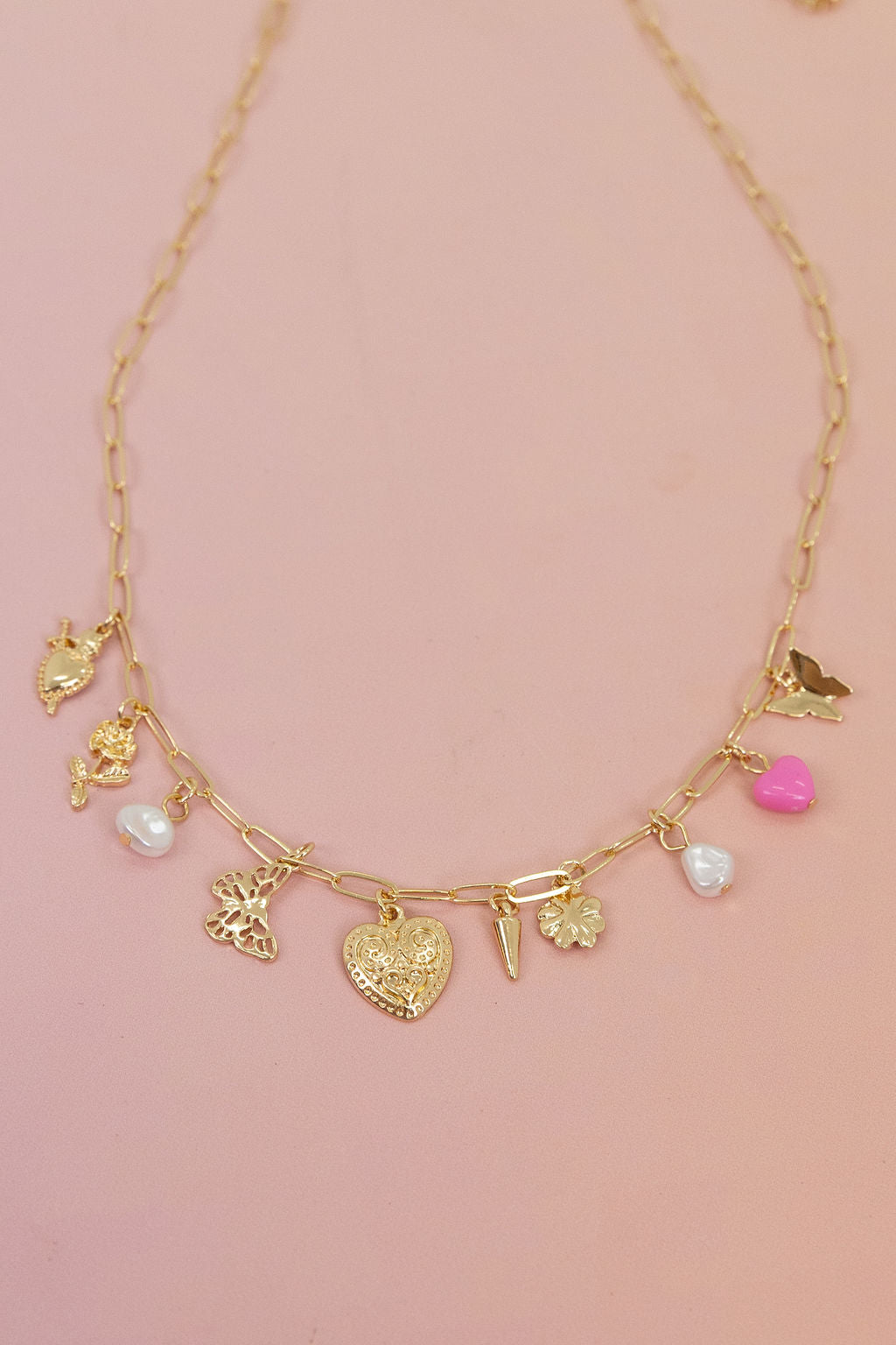 Multi Charm Chain Necklace