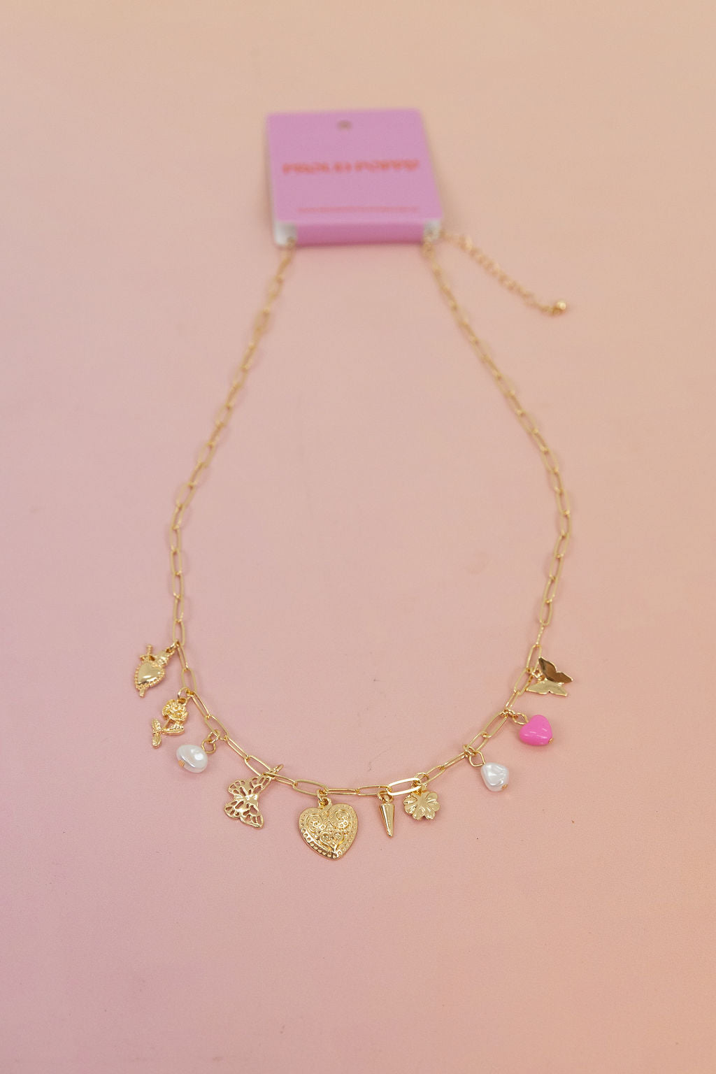Multi Charm Chain Necklace
