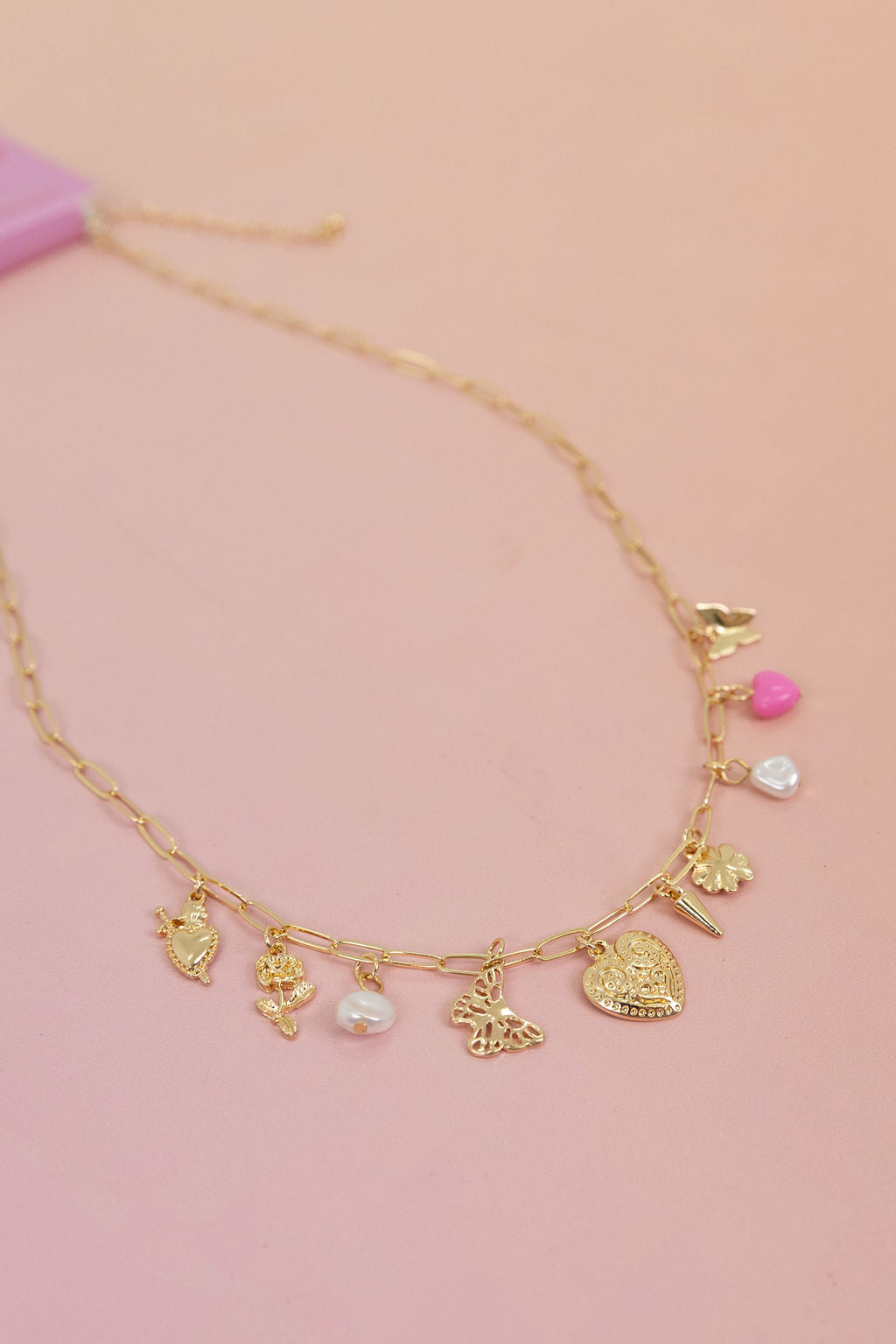 Multi Charm Chain Necklace