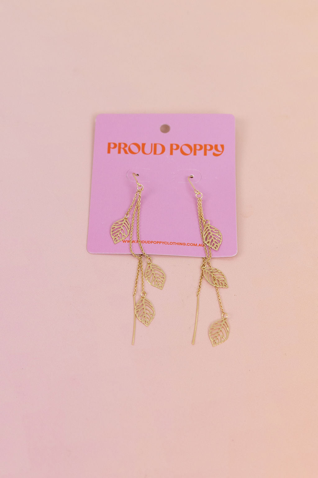 Leaf Drop Earrings
